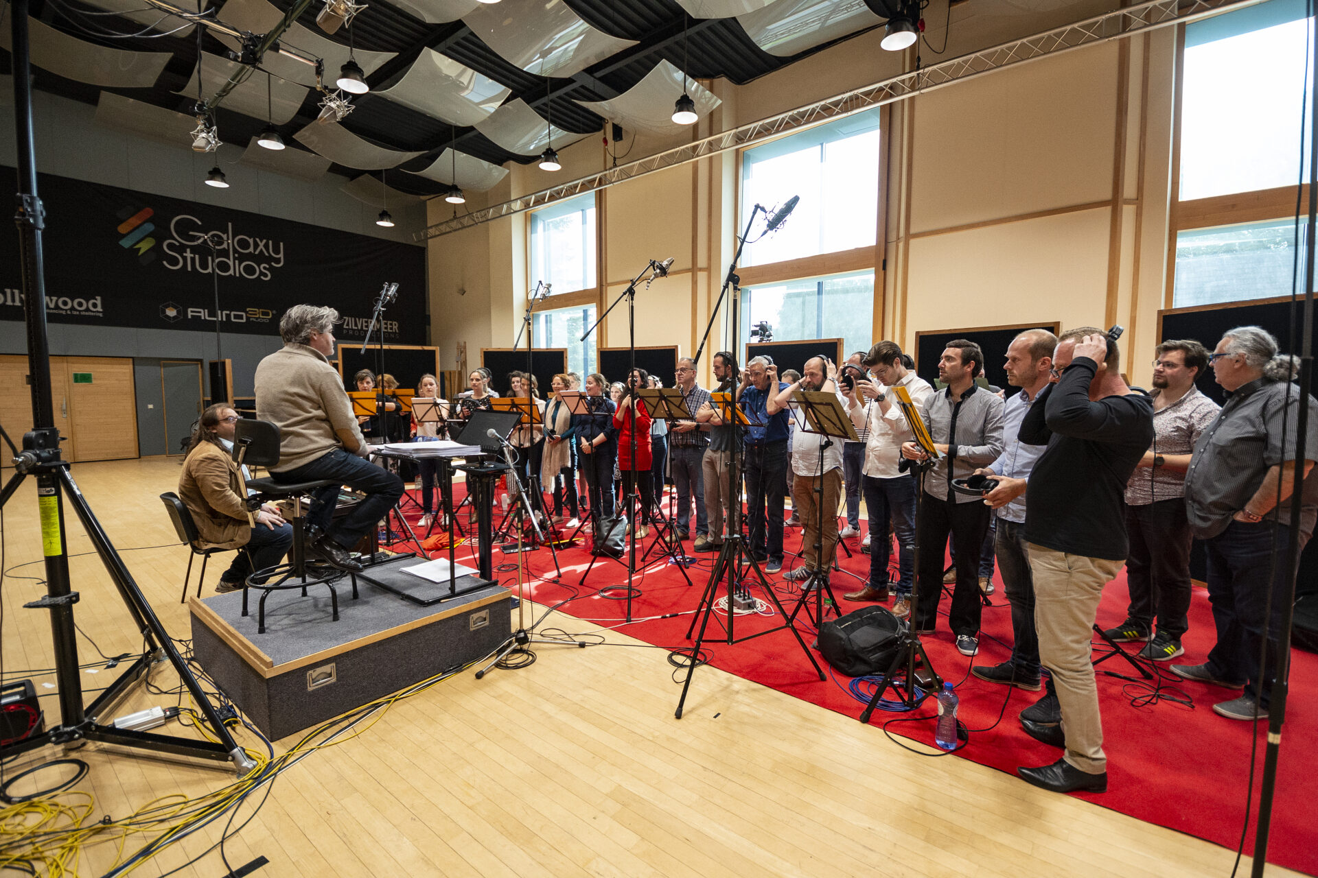 Redbad film score recording session Galaxy Studios 1