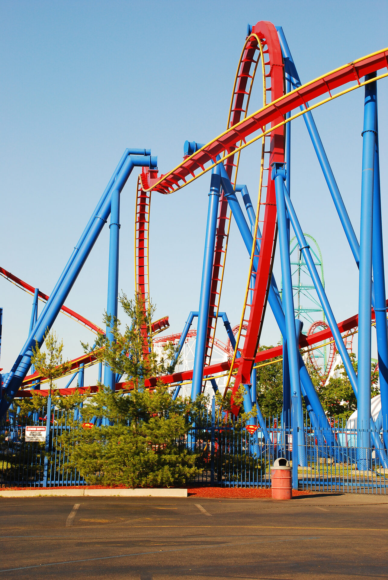 Six Flags Great Adventure New Jersey Superman The Ultimate Flight Flying Coaster