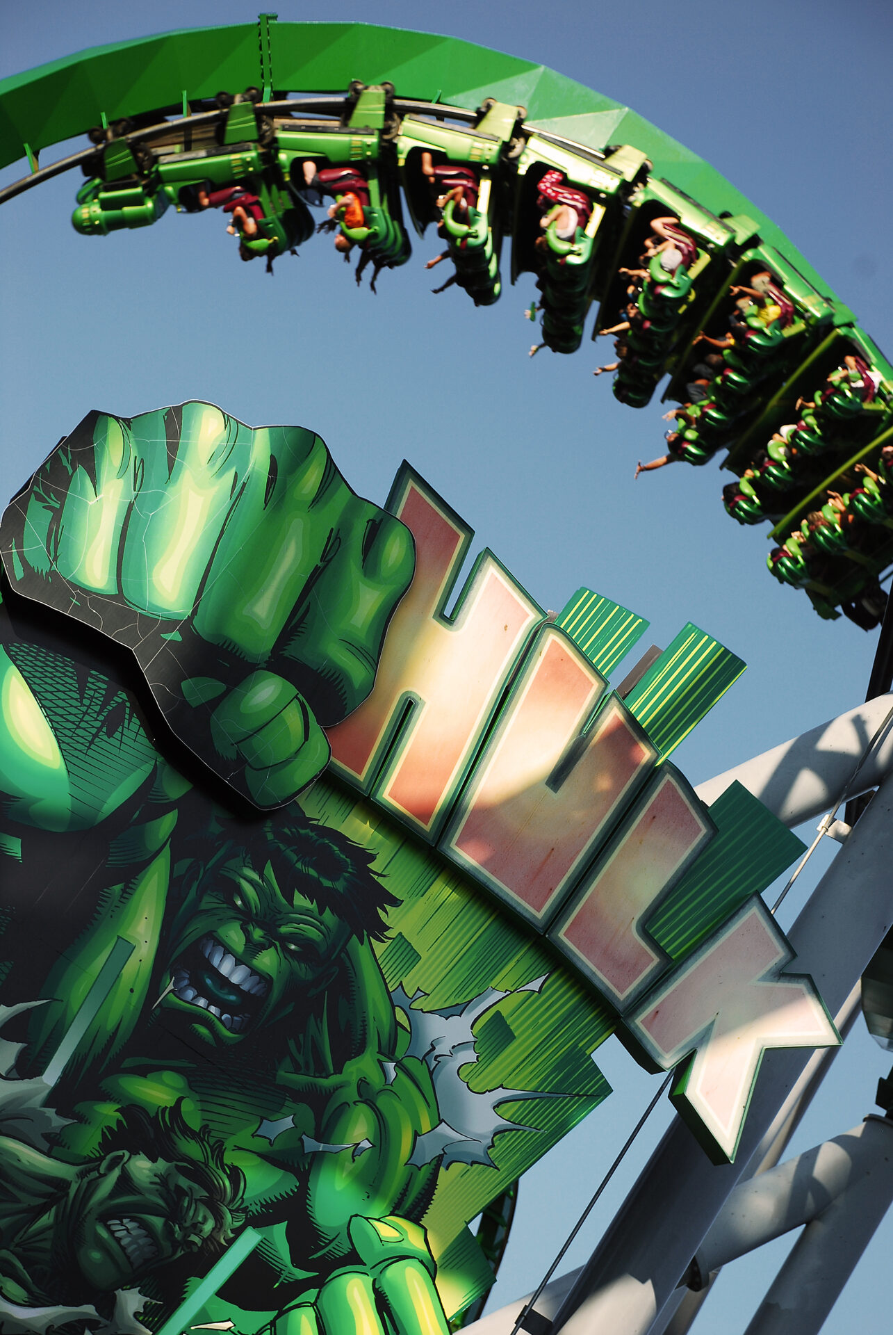 Universal Studios Islands of Adventure The Incredible Hulk Coaster Entrance amusement park themepark 07